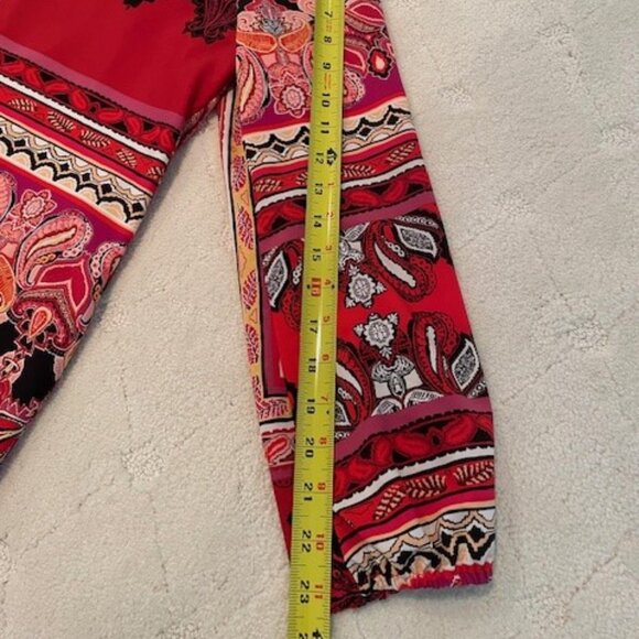 Chico’s Red and Black Tunic Top – Size 1 - Picture 7 of 9